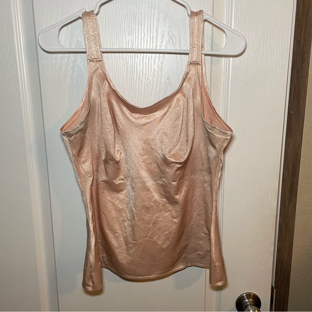 Elegant Peach Satin Camisole